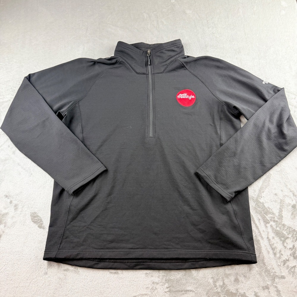 The North Face Men's XL Black Coca-Cola Freestyle 1/4 Zip Pullover